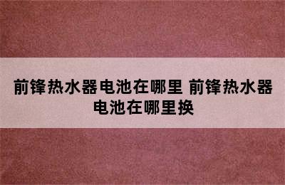 前锋热水器电池在哪里 前锋热水器电池在哪里换